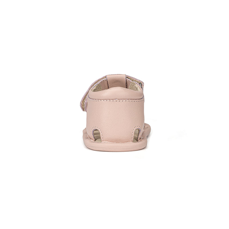 Old Soles 3008 Waves Sandal kids leather sandal in Powder Pink with open toe detail