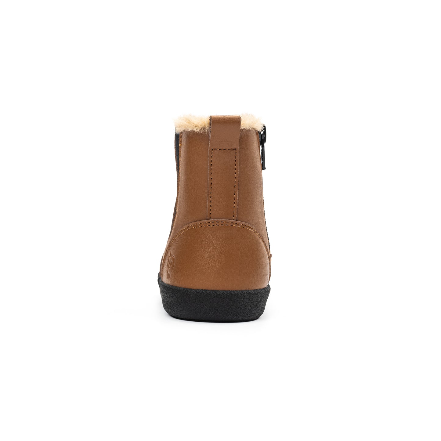 Old Soles 315 Rider Boot kids leather boot in Tan and Fur with classic detail