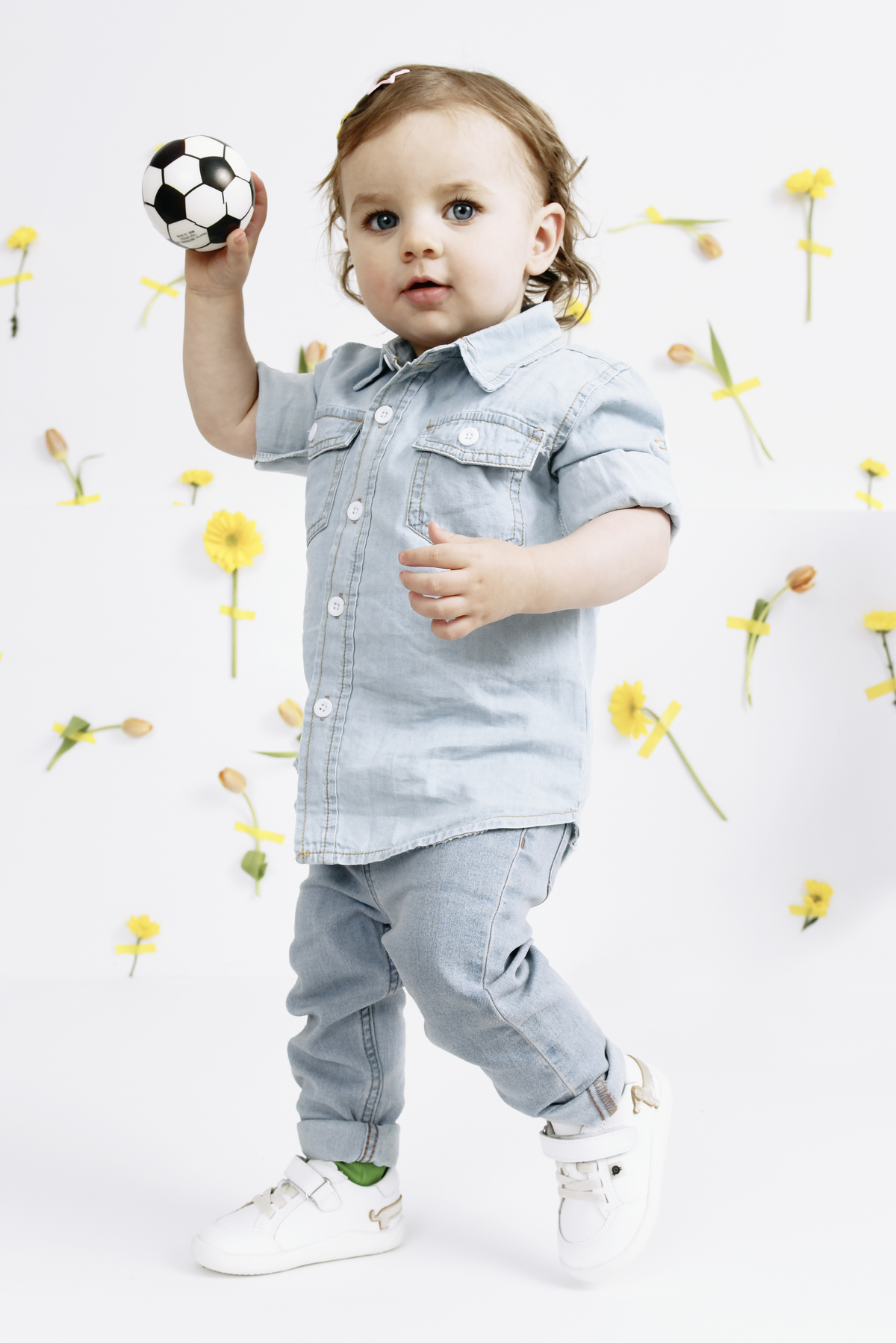Old Soles 8089 Dash Ground kids leather shoe in Snow and Copper with rubber sole detail