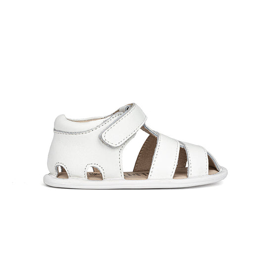 Old Soles 3008 Waves Sandal kids leather sandal in Snow with open toe detail