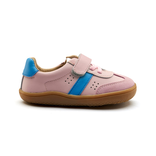 Old Soles 6500 Stylin Barewalk kids leather barefoot shoe in Chalk, Malibu, and Suede Chalk with barefoot design