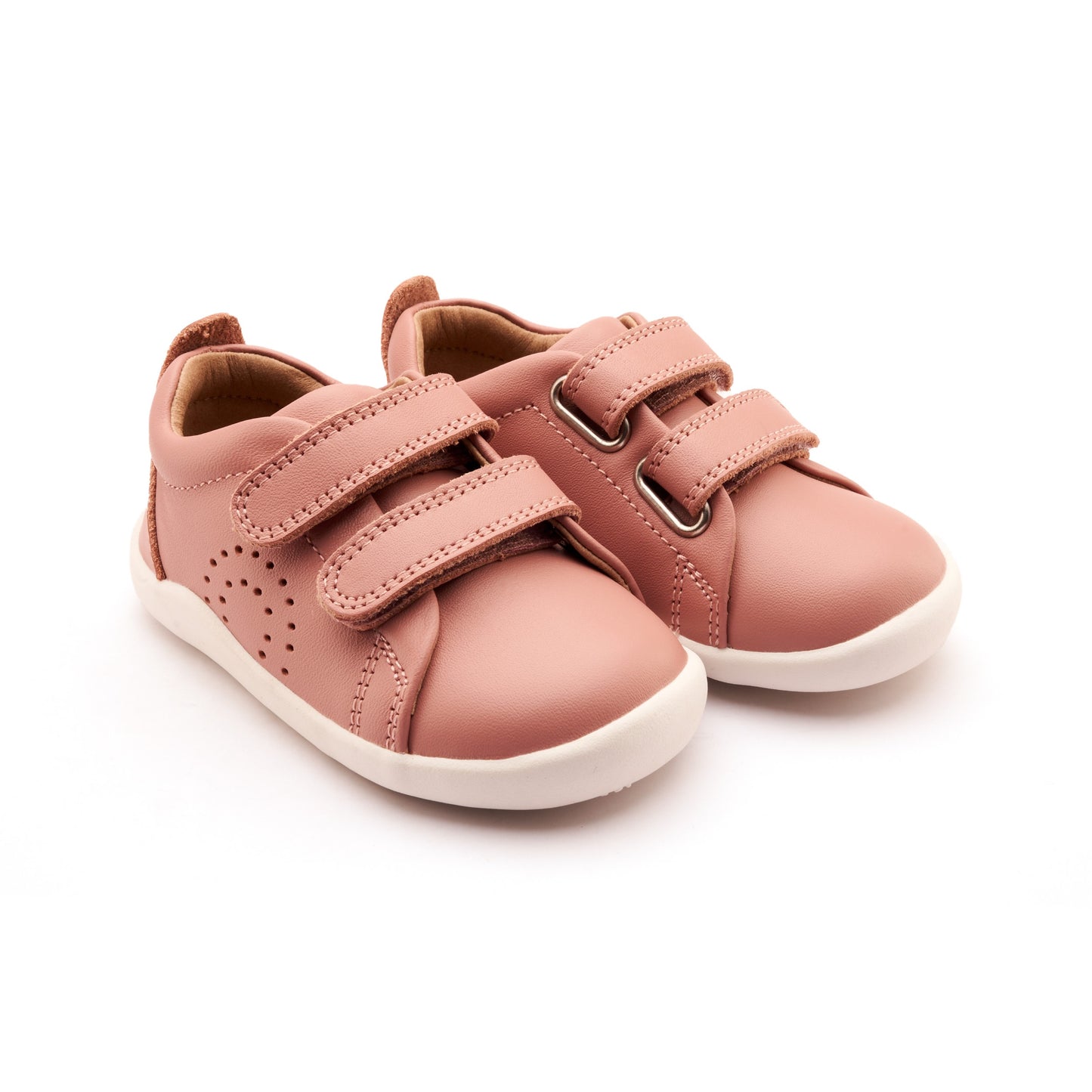 Old Soles 8056 Little Tot kids leather shoe in Kiss with velcro strap detail