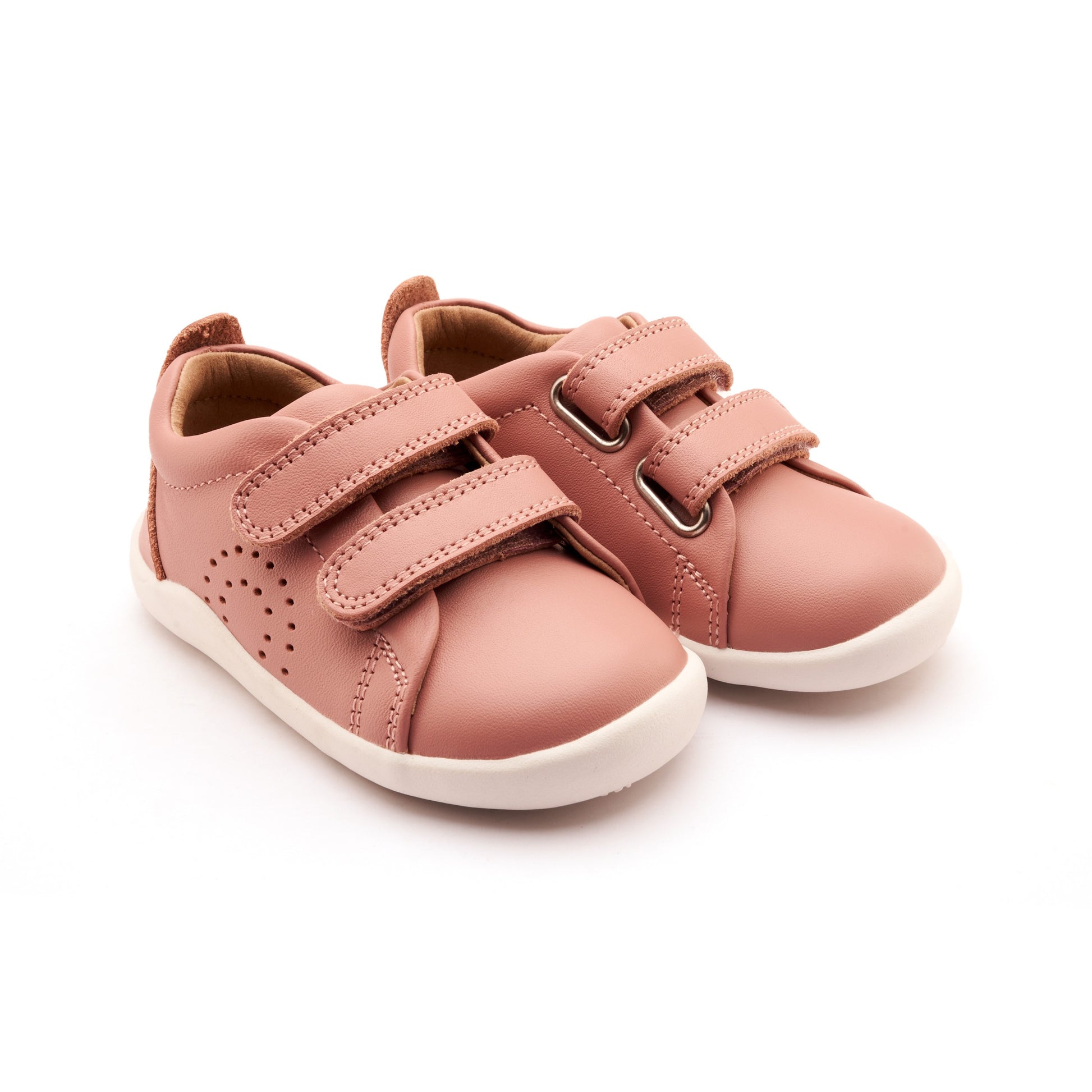 Old Soles 8056 Little Tot kids leather shoe in Kiss with velcro strap detail