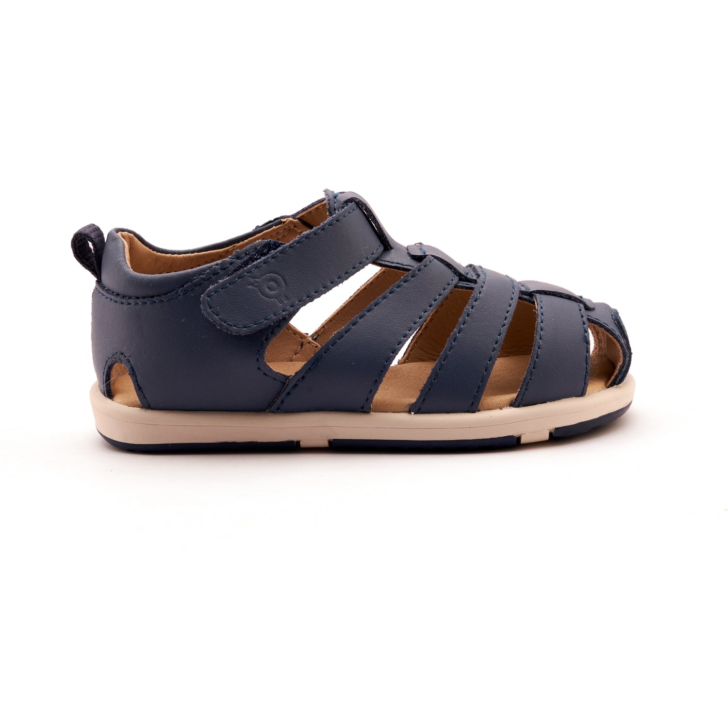Old Soles 9502 Surf Sandal kids leather sandal in Denim with open toe detail