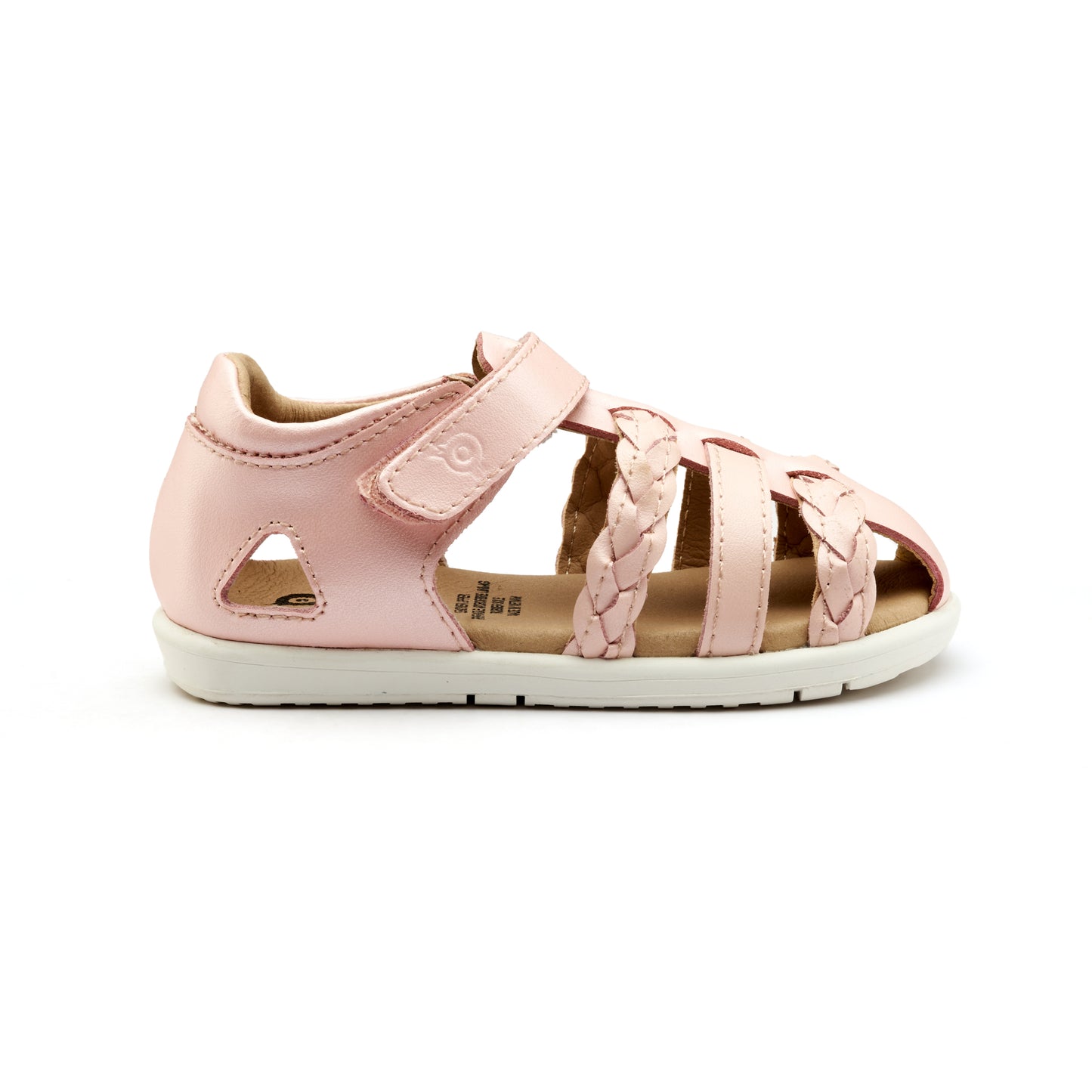 Old Soles 9510 Seascape kids leather sandal in Nacardo Dalia and Snow with open toe detail