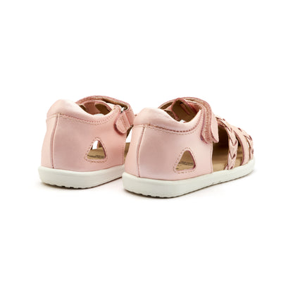 Old Soles 9510 Seascape kids leather sandal in Nacardo Dalia and Snow with open toe detail